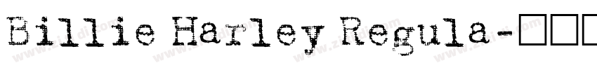 Billie Harley Regula字体转换